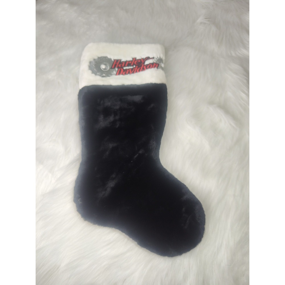 Harley Davidson Motorcycles VTG 2001 Plush 18" Christmas Stocking Holiday Xmas